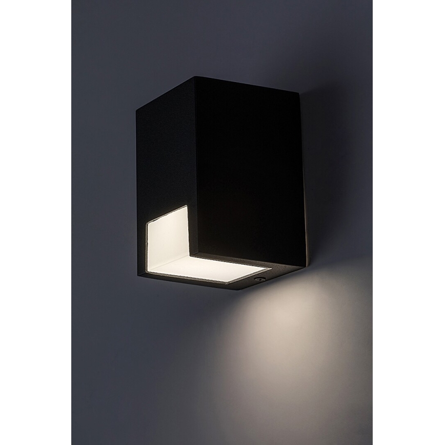 Rabalux - Lauko sieninis šviestuvas 1xGU10/7W/230V IP44 juoda