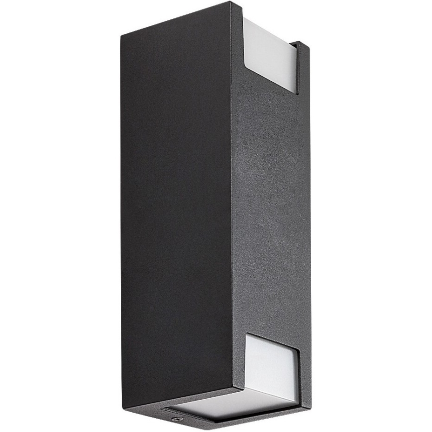 Rabalux - Lauko sieninis šviestuvas 2xGU10/7W/230V IP44 juoda