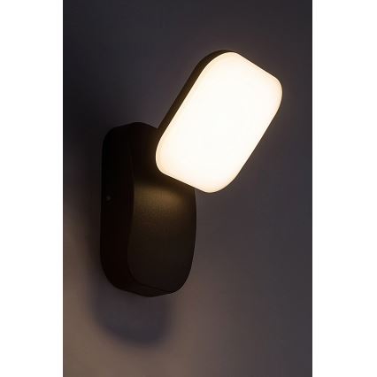 Rabalux - LED Lauko sieninis lankstus šviestuvas LED/12W/230V IP44 juodas