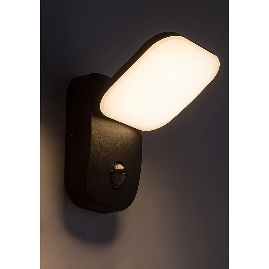 Rabalux - LED Lauko sieninis lankstus šviestuvas su jutikliu LED/12W/230V IP44