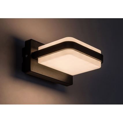 Rabalux - LED sieninis lauko šviestuvas LED/12W/230V IP44 juoda