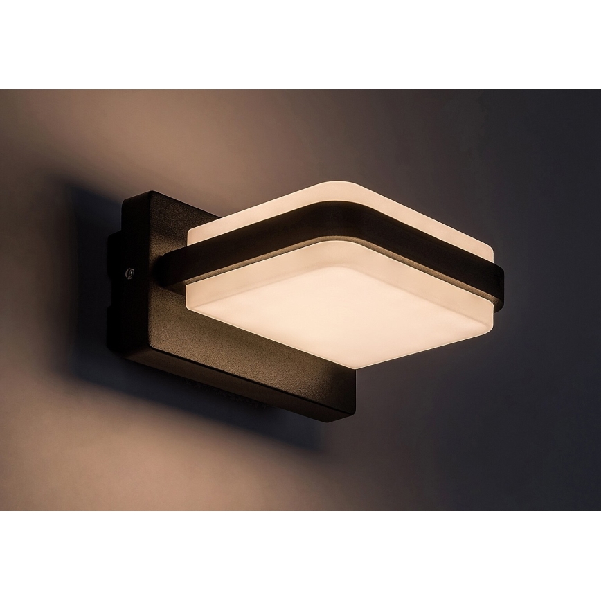 Rabalux - LED sieninis lauko šviestuvas LED/12W/230V IP44 juoda