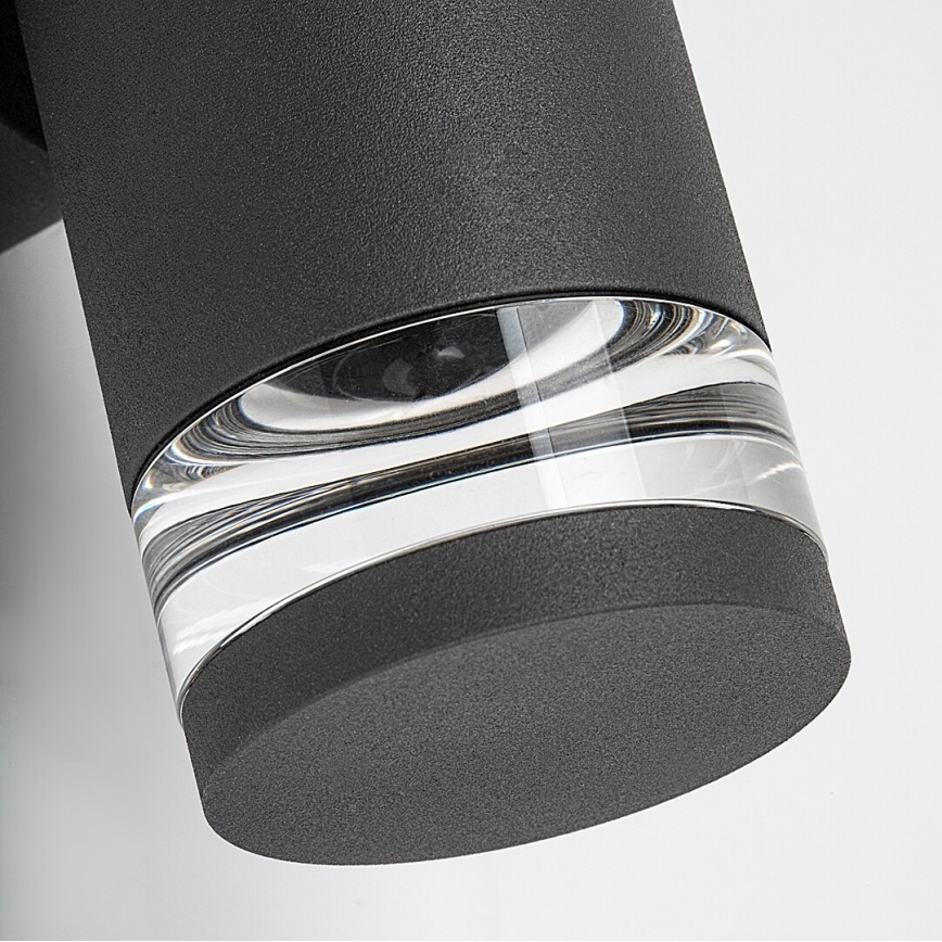 Rabalux - Lauko sieninis šviestuvas 2xGU10/10W/230V IP54 antracitas