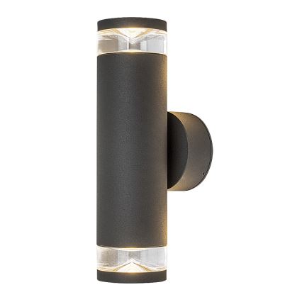 Rabalux - Lauko sieninis šviestuvas 2xGU10/10W/230V IP54 antracitas