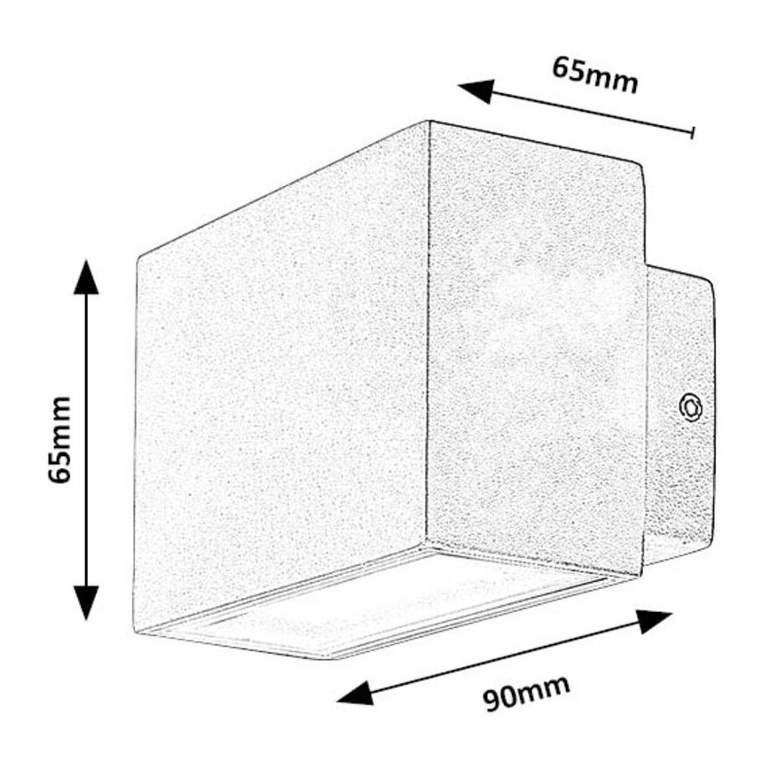 Rabalux - LED sieninis lauko šviestuvas LED/7W/230V IP54 balta