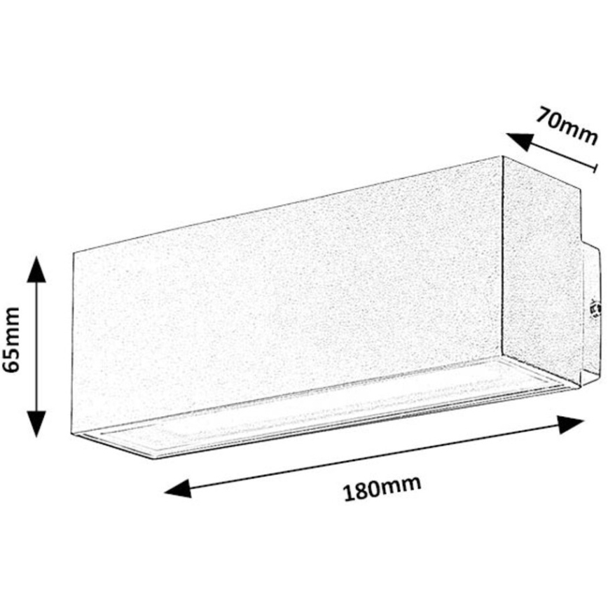Rabalux - LED sieninis lauko šviestuvas LED/10W/230V IP54 balta