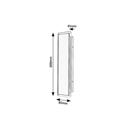 Rabalux - Lauko LED sieninis šviestuvas LED/18W/230V IP54 juodas