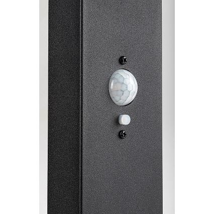 Rabalux - LED reguliuojamo ryškumo saulės lauko lempa su jutikliu LED/4,4W/3,7V IP54 antracitas 2200 mAh