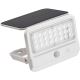 Rabalux - LED sieninis šviestuvas su jutikliu, įkraunamas saulės energija LED/7W/3,7V IP54 balta