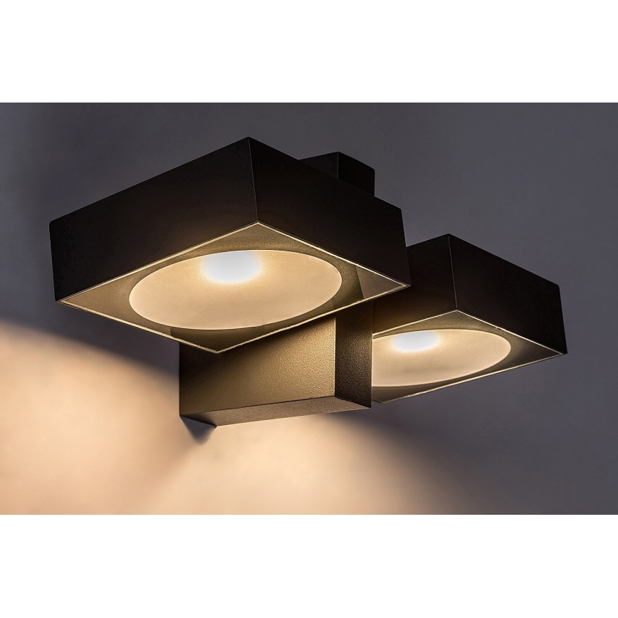 Rabalux - LED Lauko sieninis lankstus šviestuvas 2xLED/7W/230V IP54 antracitas