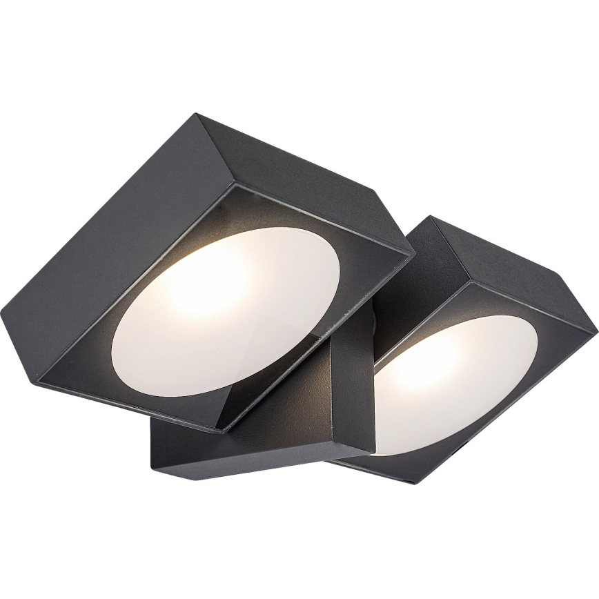 Rabalux - LED Lauko sieninis lankstus šviestuvas 2xLED/7W/230V IP54 antracitas