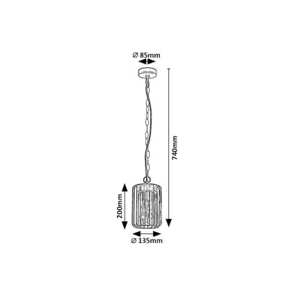 Rabalux - Lauko sietynas 1xE27/40W/230V IP44