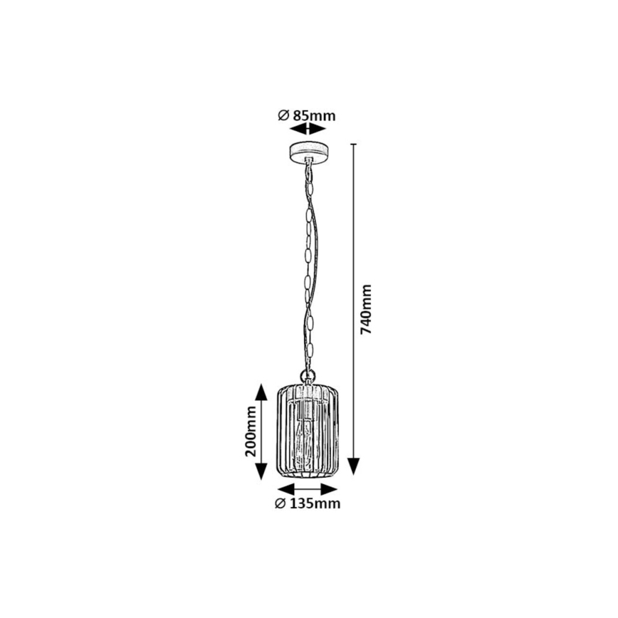 Rabalux - Lauko sietynas 1xE27/40W/230V IP44