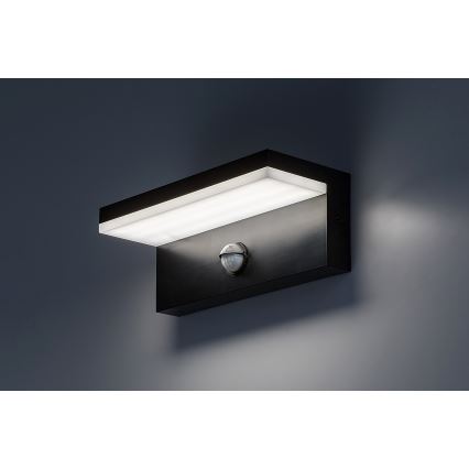 Rabalux - LED Lauko sieninis šviestuvas su jutikliu LED/9W/230V 2700/4000/6500K IP54 juoda