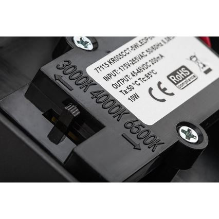 Rabalux - LED Lauko sieninis šviestuvas su jutikliu LED/9W/230V 2700/4000/6500K IP54 juoda