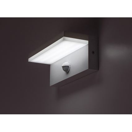 Rabalux - LED Lauko sieninis šviestuvas su jutikliu LED/9W/230V 2700/4000/6500K IP54 balta