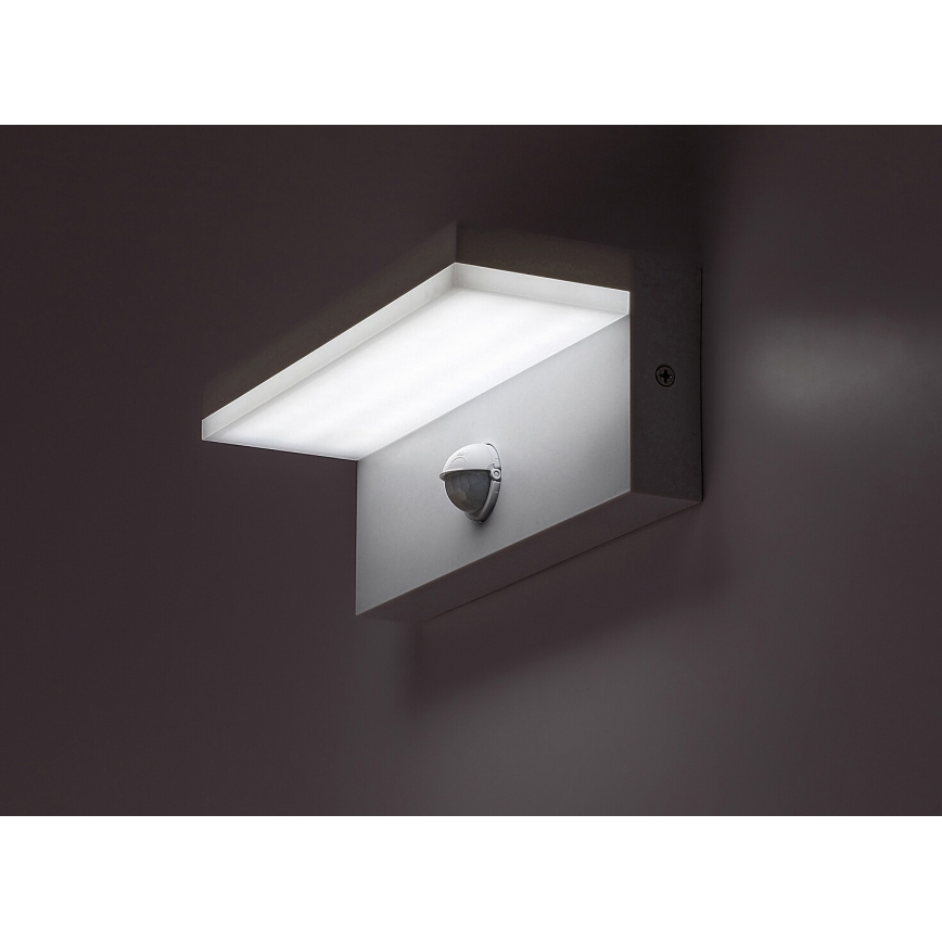 Rabalux - LED Lauko sieninis šviestuvas su jutikliu LED/9W/230V 2700/4000/6500K IP54 balta