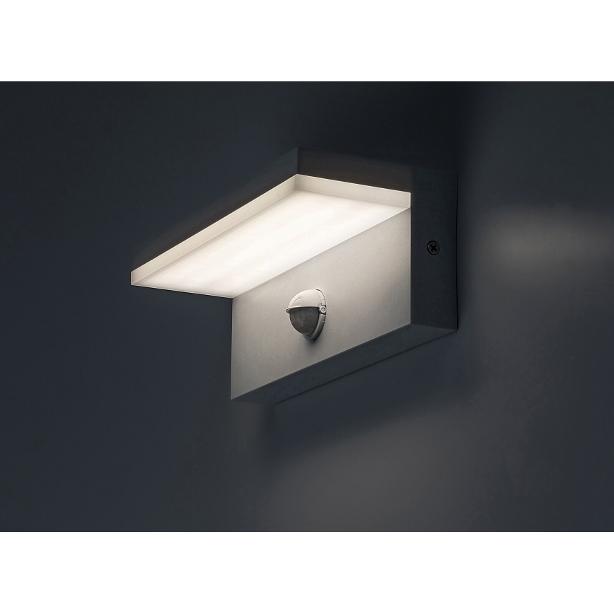 Rabalux - LED Lauko sieninis šviestuvas su jutikliu LED/9W/230V 2700/4000/6500K IP54 balta