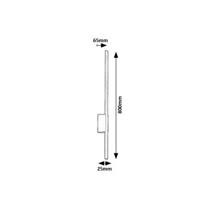 Rabalux - LED sieninis lauko šviestuvas LED/12W/230V IP44