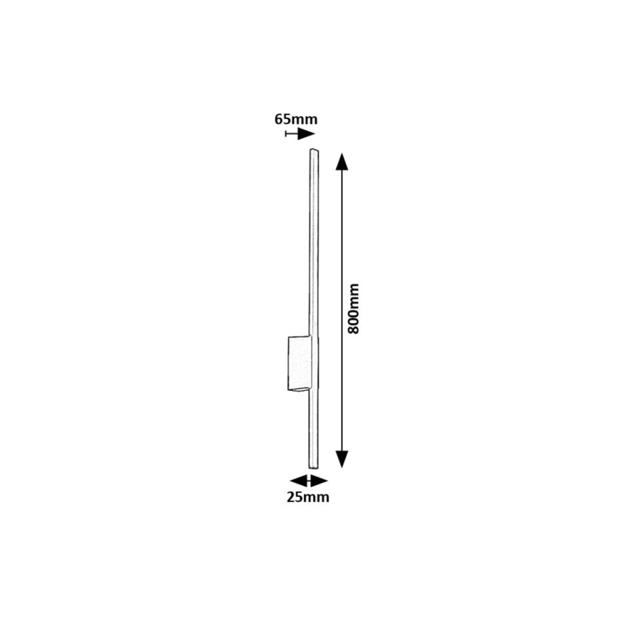 Rabalux - LED sieninis lauko šviestuvas LED/12W/230V IP44