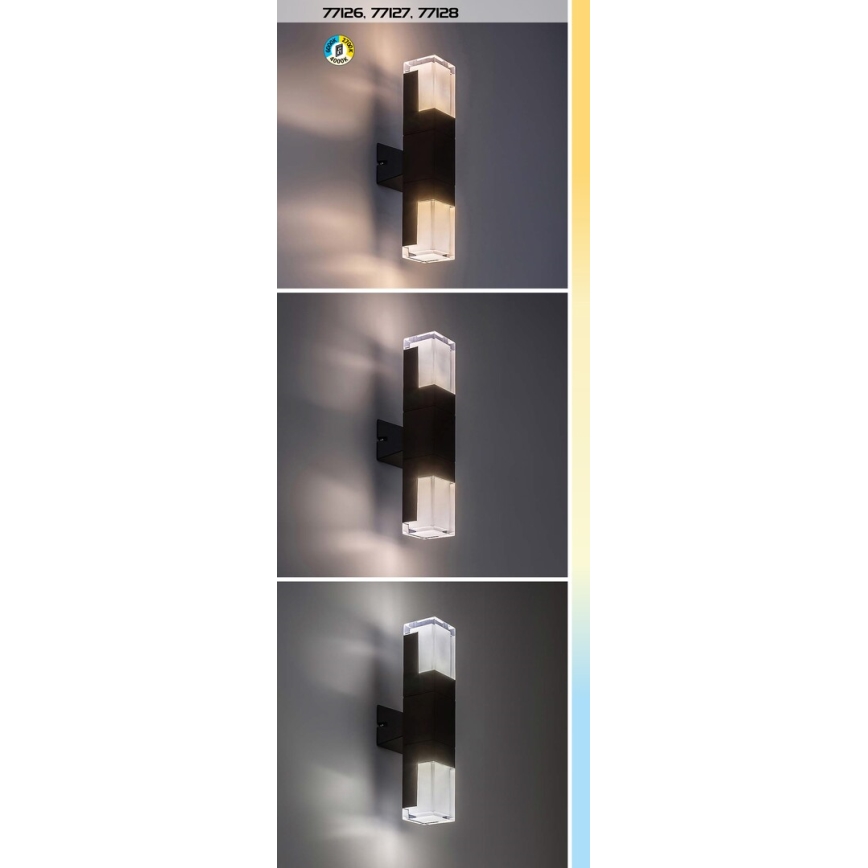 Rabalux - LED sieninis lauko šviestuvas LED/7W/230V 2700/4000/6000K IP54