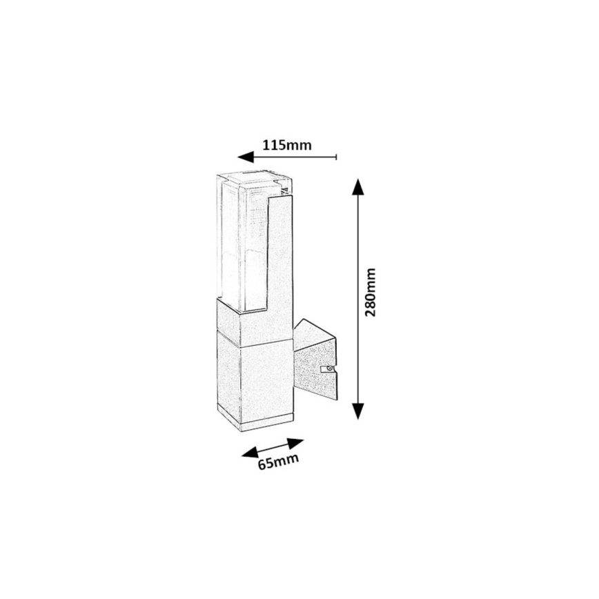 Rabalux - LED sieninis lauko šviestuvas LED/7W/230V 2700/4000/6000K IP54