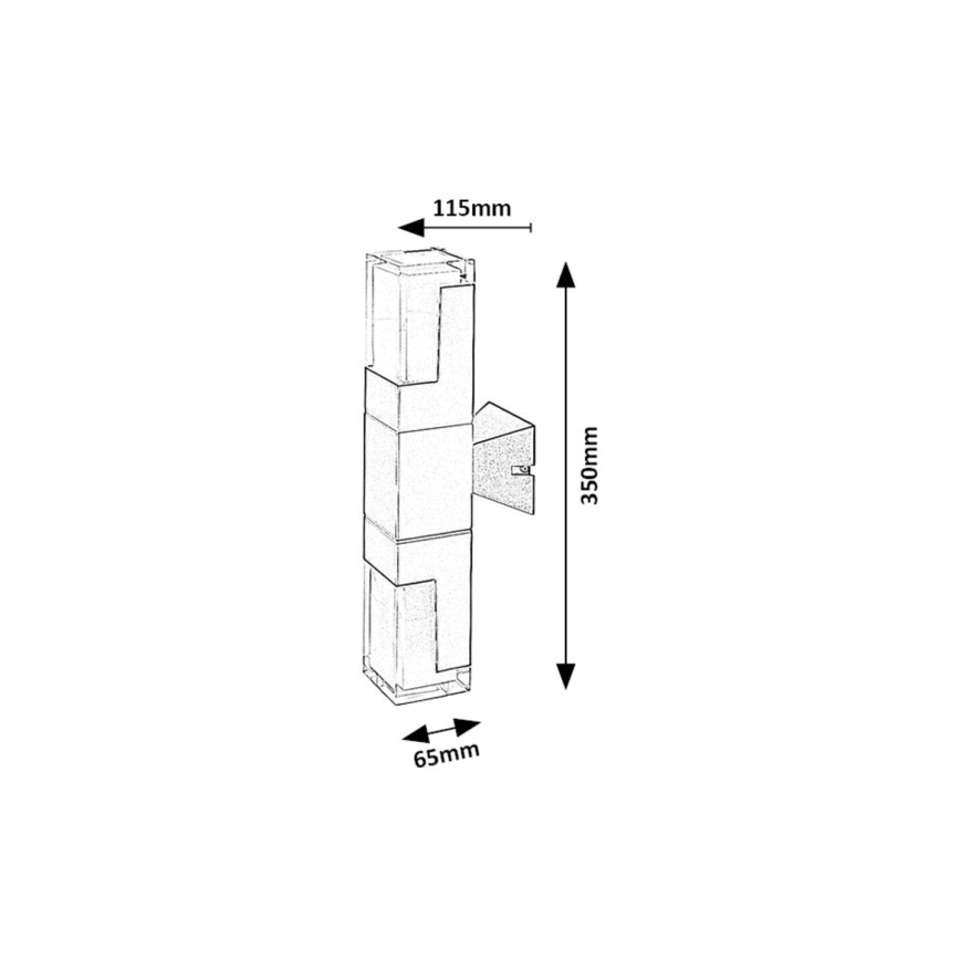 Rabalux - LED sieninis lauko šviestuvas LED/12W/230V 2700/4000/6000K IP54