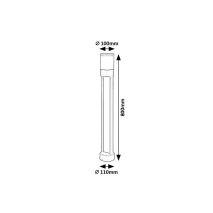 Rabalux - LED lauko šviestuvas LED/12W/230V IP44 80 cm