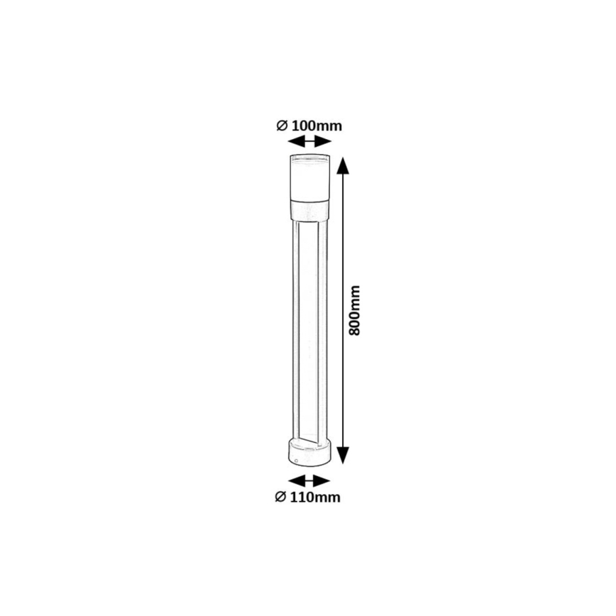 Rabalux - LED lauko šviestuvas LED/12W/230V IP44 80 cm