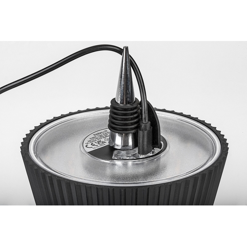 Rabalux - LED šviesos reguliavimas įkraunamas butelis lempos gaubtas LED/2W/5V IP44