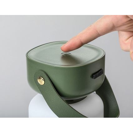 Rabalux - LED Reguliuojama lauko jutiklinė įkraunama stalinė lempa LED/3W/5V IP44 žalia