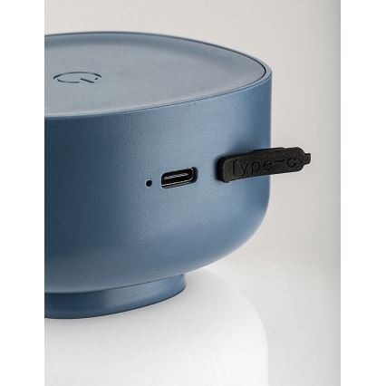 Rabalux - LED Reguliuojama lauko jutiklinė įkraunama stalinė lempa LED/3W/5V IP44 mėlyna