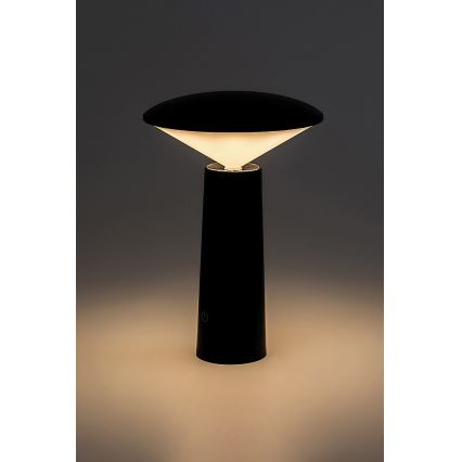Rabalux - LED Pritemdoma įkraunama jutiklinė stalinė lempa POLPERRO LED/3W/3,7V 1200mAh juoda
