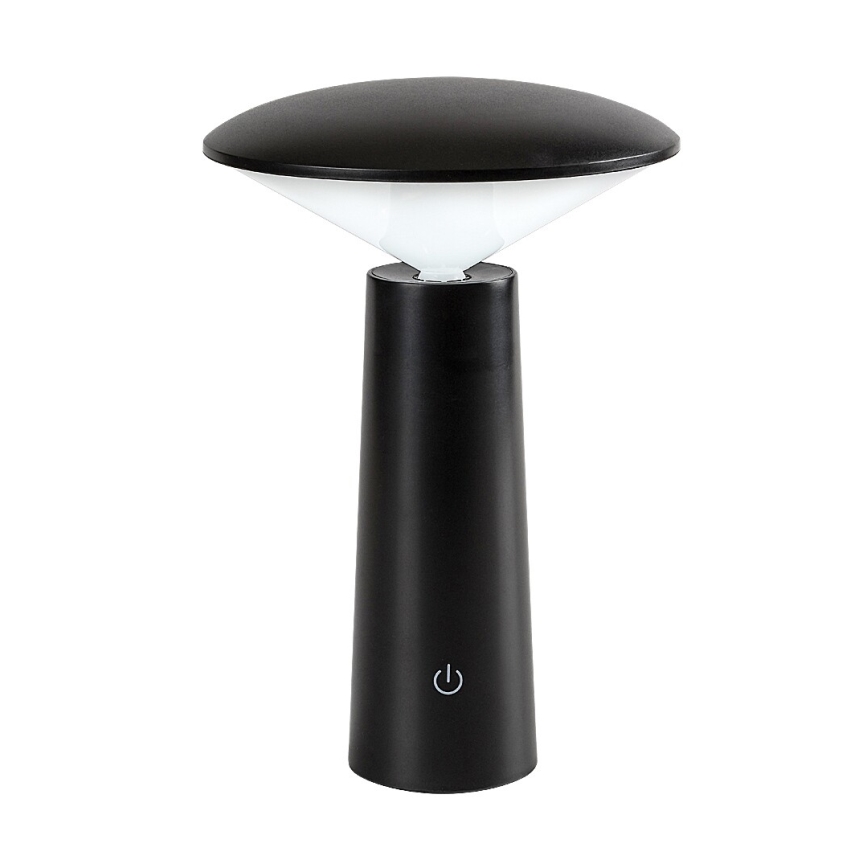Rabalux - LED Pritemdoma įkraunama jutiklinė stalinė lempa POLPERRO LED/3W/3,7V 1200mAh juoda