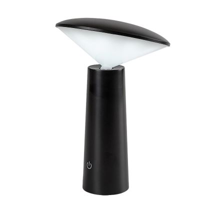 Rabalux - LED Pritemdoma įkraunama jutiklinė stalinė lempa POLPERRO LED/3W/3,7V 1200mAh juoda
