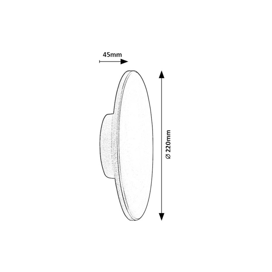 Rabalux - LED sieninis lauko šviestuvas 15W/230V 2700/4000/6500K IP65 pilka