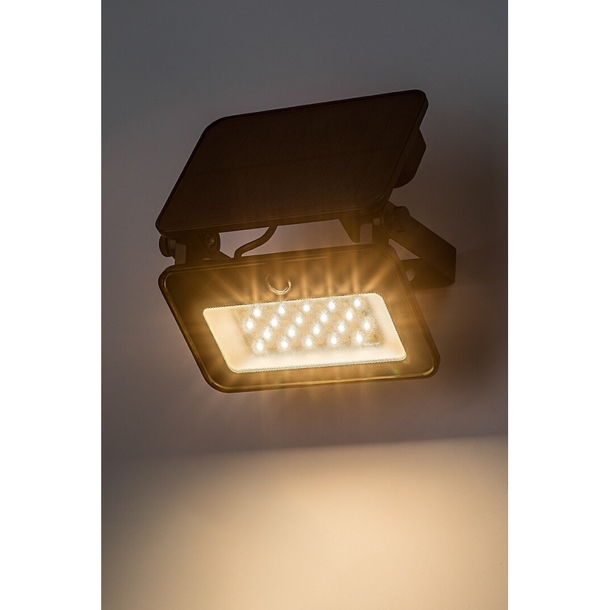 Rabalux - LED Saulės energijos prožektorius su jutiklliu LED/6W/3,7V 3000/4000/6500K IP65