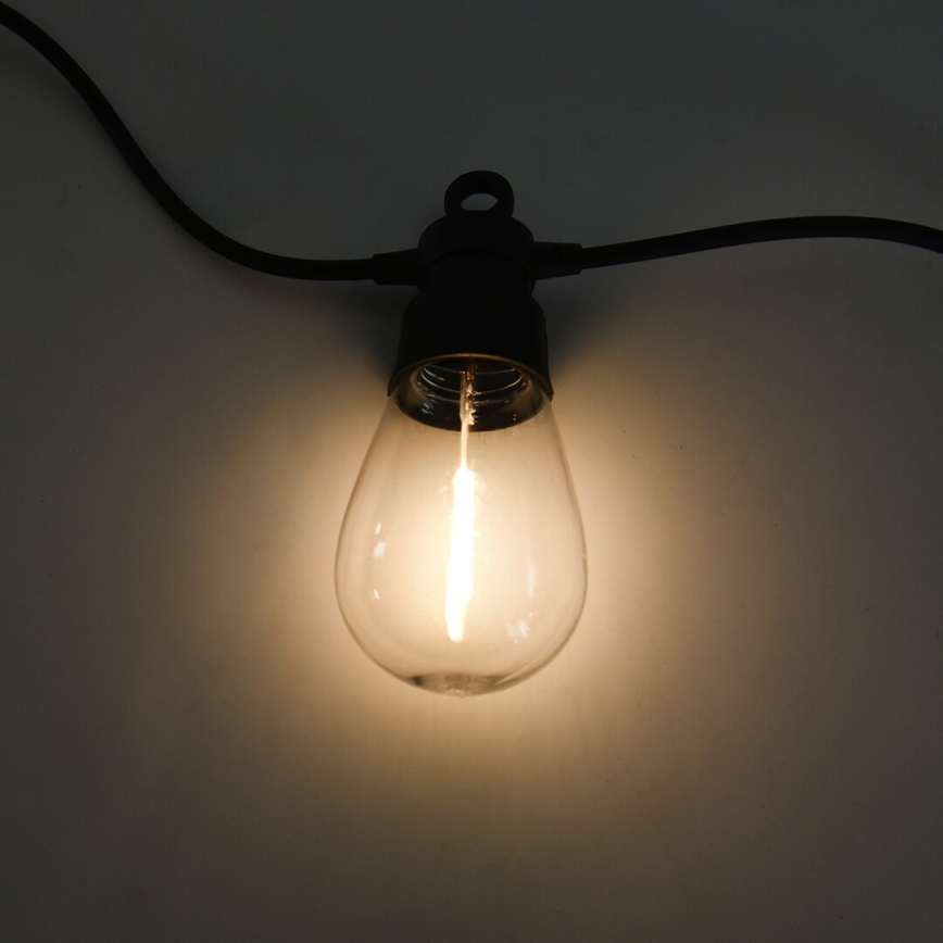 Rabalux - LED grandinė, įkraunama saulės šviesa LED/3,6W/3,7V 6,5 m 1200mAh IP44