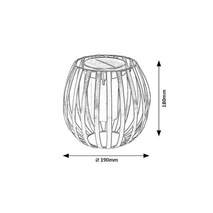 Rabalux - LED apšvietimas, įkraunamas saulės energija LED/1W/1,2V 300mAh IP44