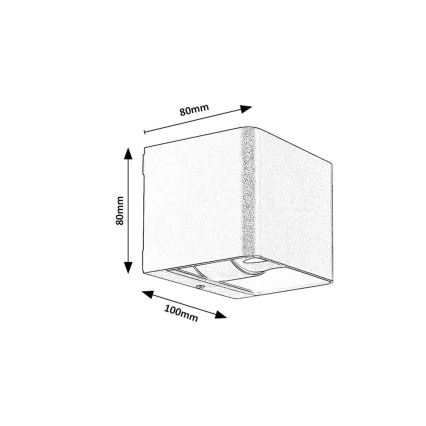 Rabalux - LED sieninis lauko šviestuvas LED/10W/230V IP54 ruda