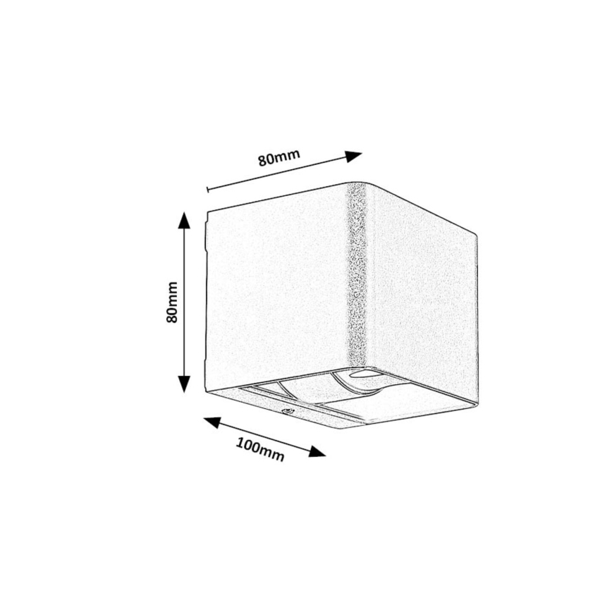 Rabalux - LED sieninis lauko šviestuvas LED/10W/230V IP54 ruda