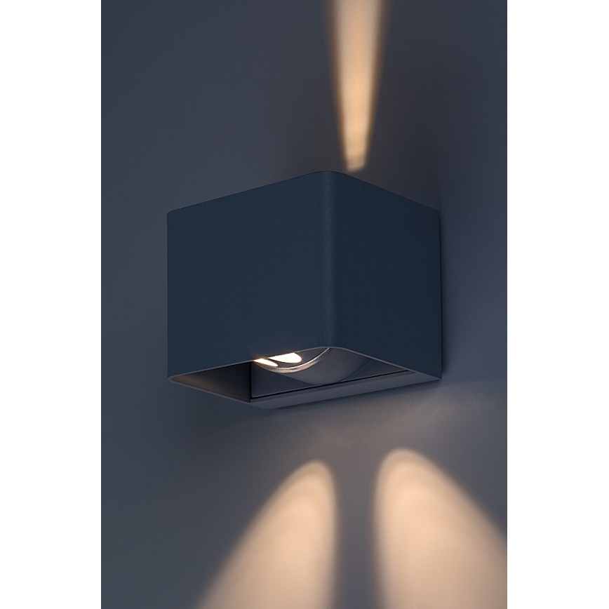 Rabalux - LED sieninis lauko šviestuvas LED/10W/230V IP54 pilka