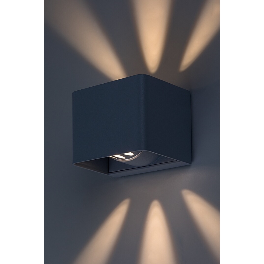 Rabalux - LED sieninis lauko šviestuvas LED/10W/230V IP54 pilka