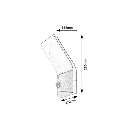 Rabalux - LED Lauko sieninis šviestuvas su jutikliu LED/10W/230V IP54