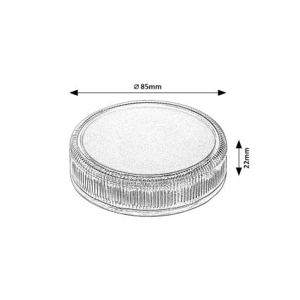 Rabalux - LED apšvietimas, įkraunamas saulės energija LED/0,3W/1,2V 800mAh IP65