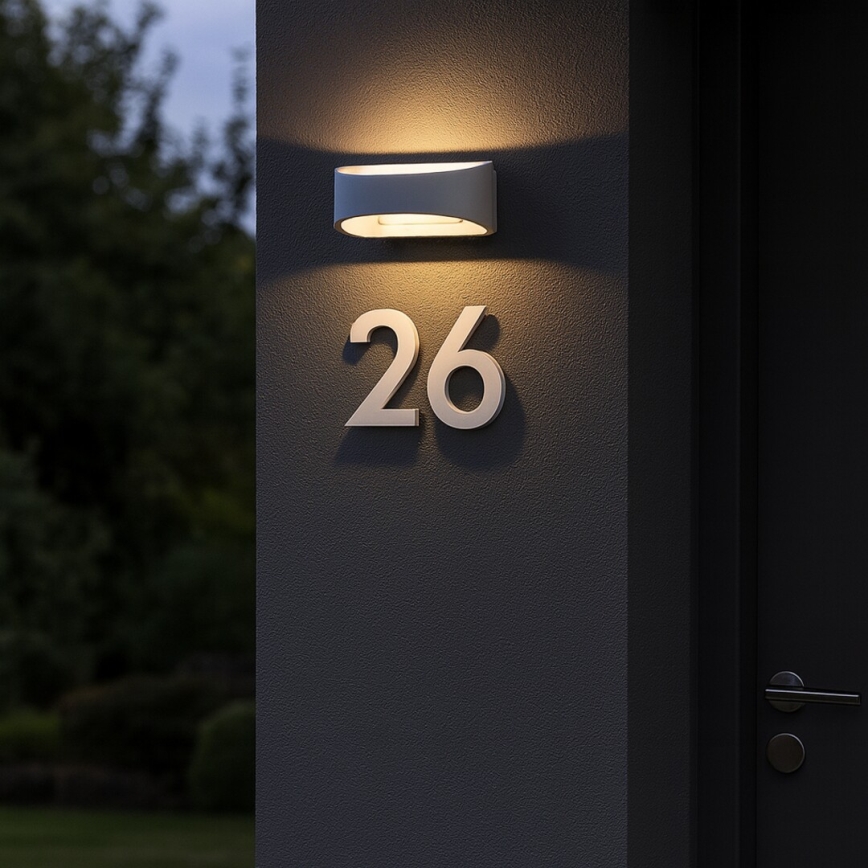 Rabalux - LED lauko sieninis šviestuvas LED/9W/230V IP54 baltas