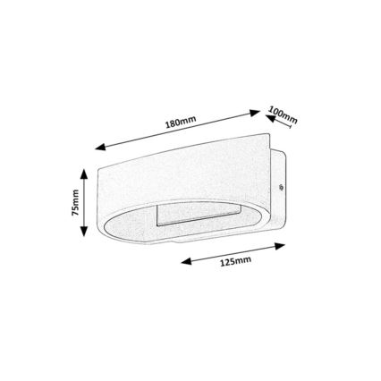 Rabalux - LED lauko sieninis šviestuvas LED/9W/230V IP54 rudas