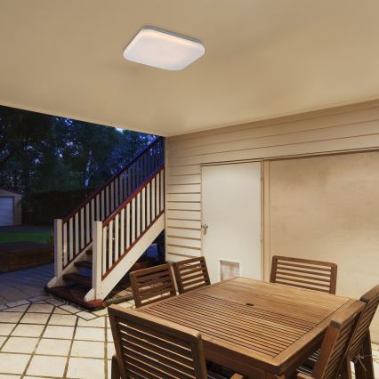 Rabalux - LED vonios kambario lubinis šviestuvas LED/18W/230V 3000/4000/6000K IP44 28,5x28,5 cm