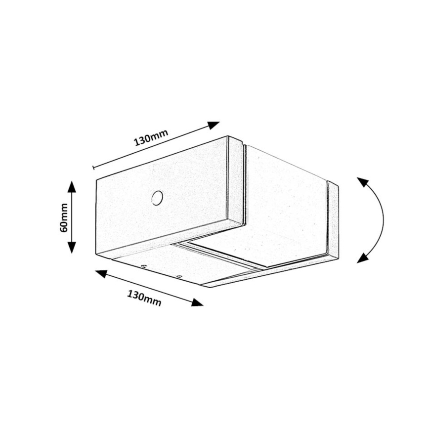 Rabalux - LED sieninis lauko šviestuvas LED/10W/230V IP54