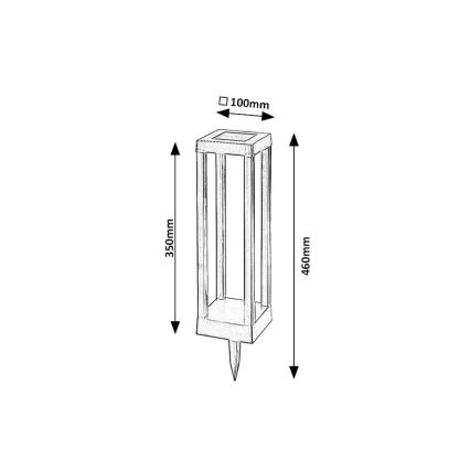 Rabalux - LED apšvietimas, įkraunamas saulės energija LED/0,18W/3,7V IP44